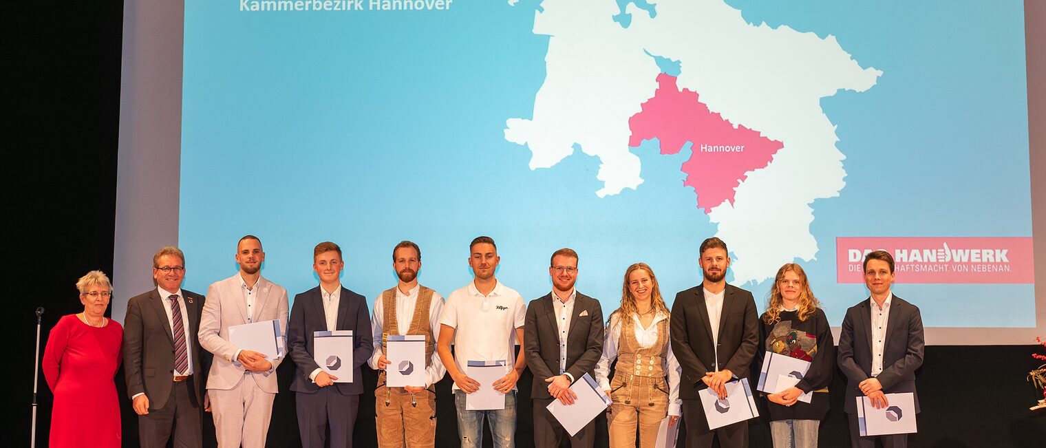 Zehn Landessiegerinnen und Landessieger kommen aus dem Kammerbezirk Hannover Zehn Landessiegerinnen und Landessieger kommen aus dem Kammerbezirk Hannover