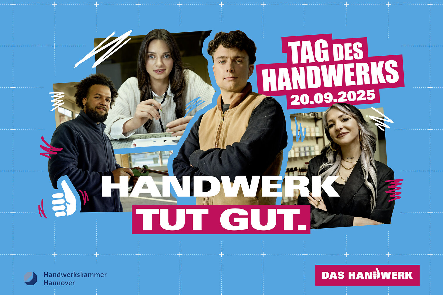 Plakat zum Tag des Handwerks mit dem Motto "Handwerk tut gut".