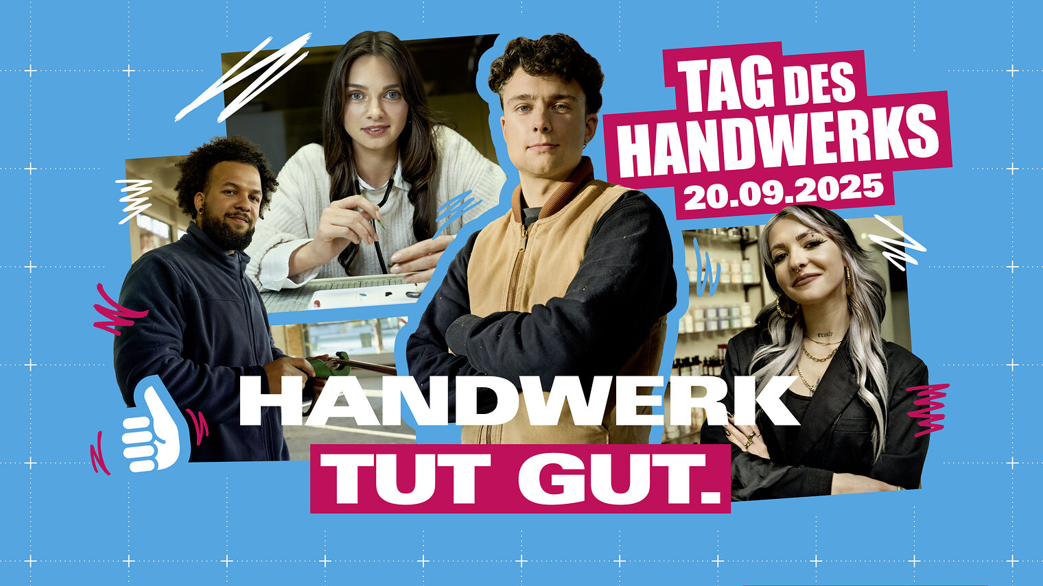 Plakat zum Tag des Handwerks mit dem Motto "Handwerk tut gut".
