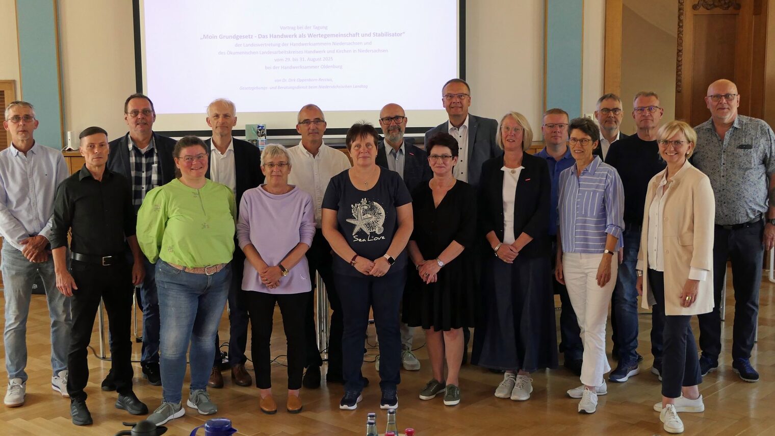 Studientagung „Moin Grundgesetz“: Spitzenvertreter der Arbeitnehmerseite der norddeutschen Handwerkskammern